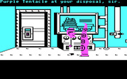 Maniac Mansion for IBM PC/Compatibles - Purple Tentacle can cause trouble for you.