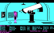 Maniac Mansion for IBM PC/Compatibles - This is a really large telescope!