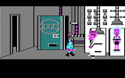 Maniac Mansion for IBM PC/Compatibles - The meteor police showed up!