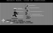 Maniac Mansion for IBM PC/Compatibles - The save/load game screen.