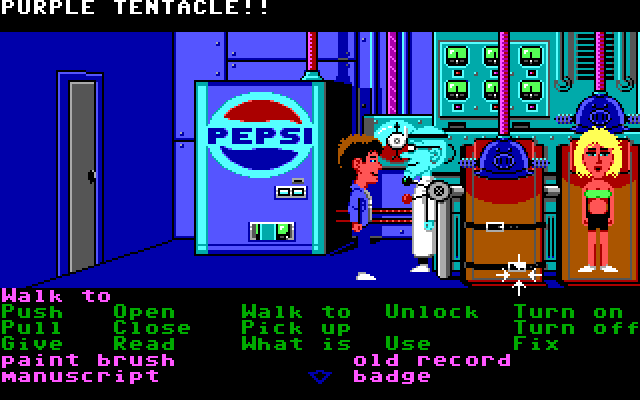 Maniac Mansion IBM PC/Compatibles Screenshot: I still need to rescue Sandy somehow...