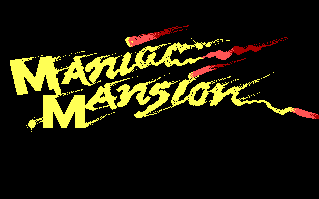 Maniac Mansion IBM PC/Compatibles Screenshot: Title screen.