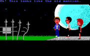 Maniac Mansion for IBM PC/Compatibles - The game starts here.