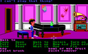 Maniac Mansion for IBM PC/Compatibles - Only certain characters can play the piano...and Dave isn't one of them!