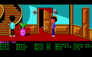 Maniac Mansion for IBM PC/Compatibles - Sometimes cooperation between characters is needed to solve puzzles.