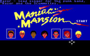 Maniac Mansion for IBM PC/Compatibles - Choose your characters before beginning the game.