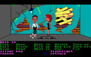 Maniac Mansion for IBM PC/Compatibles - Some wires repaired. Now, how to get out of here?