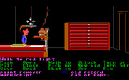 Maniac Mansion for IBM PC/Compatibles - The dark room can only be used by certain characters.