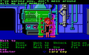 Maniac Mansion for IBM PC/Compatibles - Green Tentacle sometimes helps you...