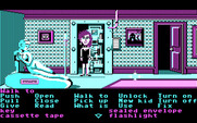 Maniac Mansion for IBM PC/Compatibles - The second floor hallway.