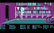 Maniac Mansion for IBM PC/Compatibles - In some rooms you need to find the lights before you can see anything.