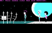 Maniac Mansion for IBM PC/Compatibles - The game starts here.