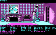 Maniac Mansion for IBM PC/Compatibles - A tall man eating plant!