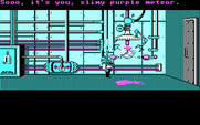 Maniac Mansion for IBM PC/Compatibles - The meteor police arrest the purple meteor...