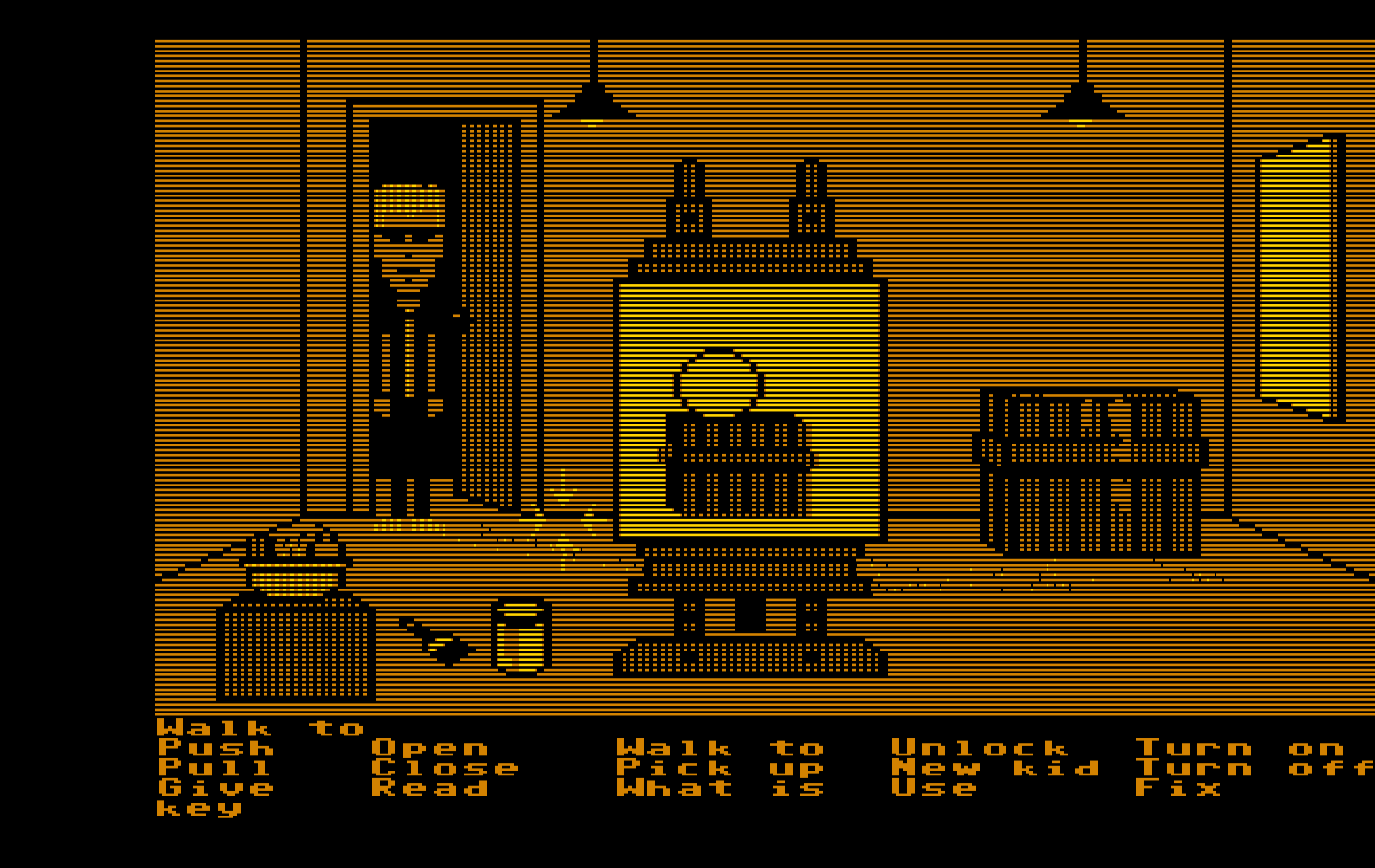 Maniac Mansion IBM PC/Compatibles Screenshot: A painting of...a meteor?