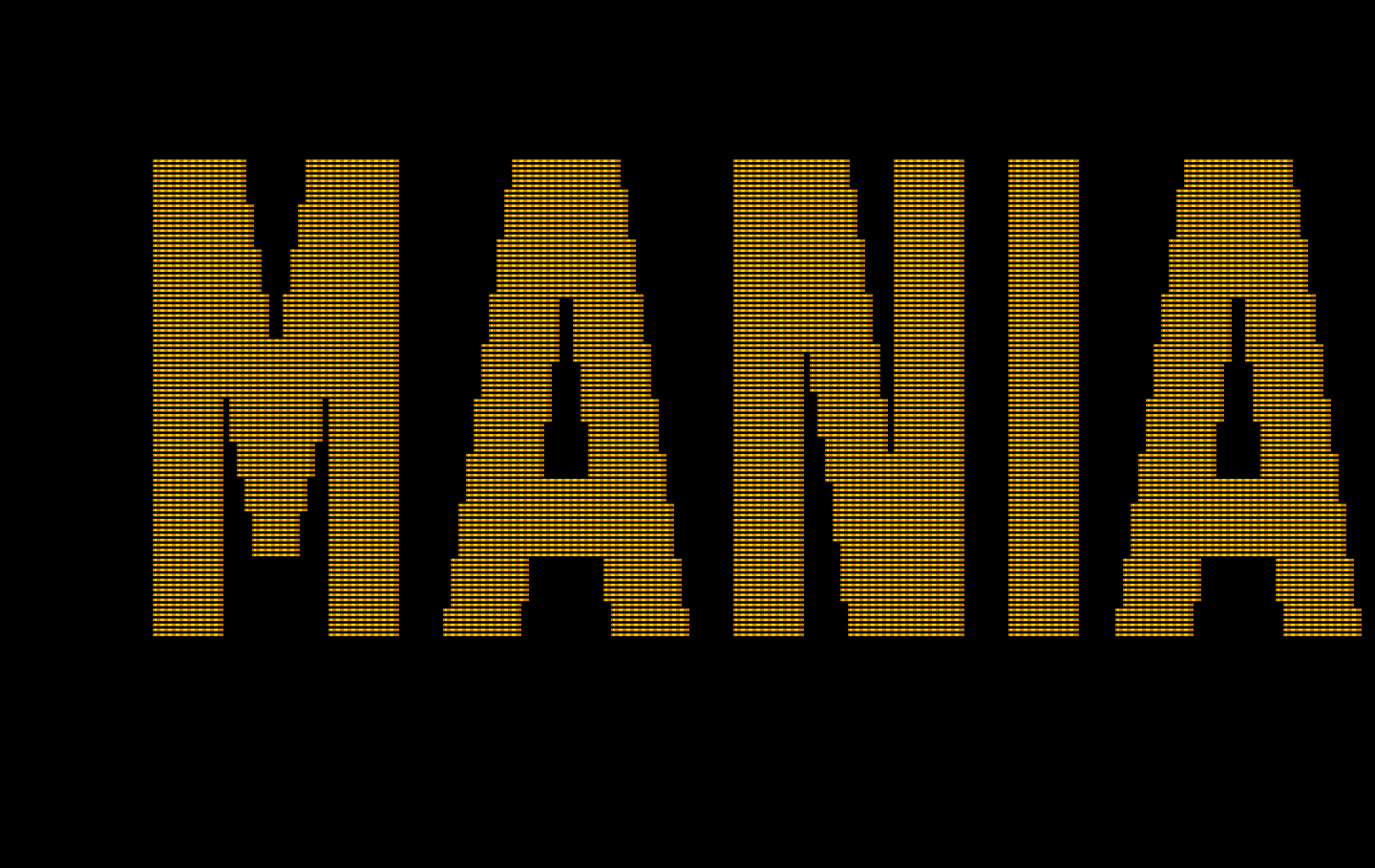 Maniac Mansion IBM PC/Compatibles Screenshot: The game title scrolls past...