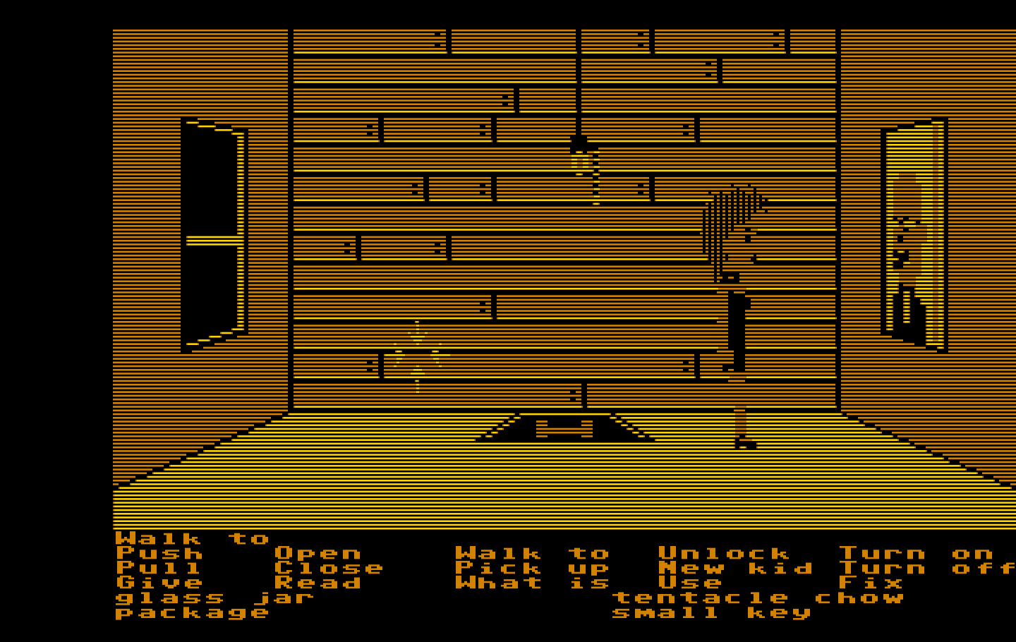 Maniac Mansion IBM PC/Compatibles Screenshot: This painting is suspicious...