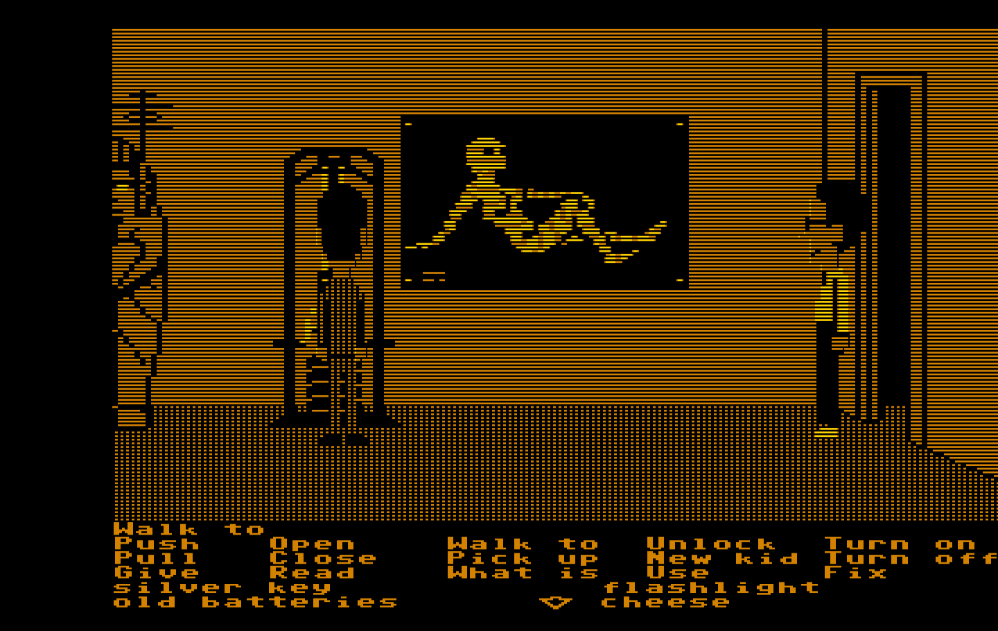 Maniac Mansion IBM PC/Compatibles Screenshot: Need to exercise?