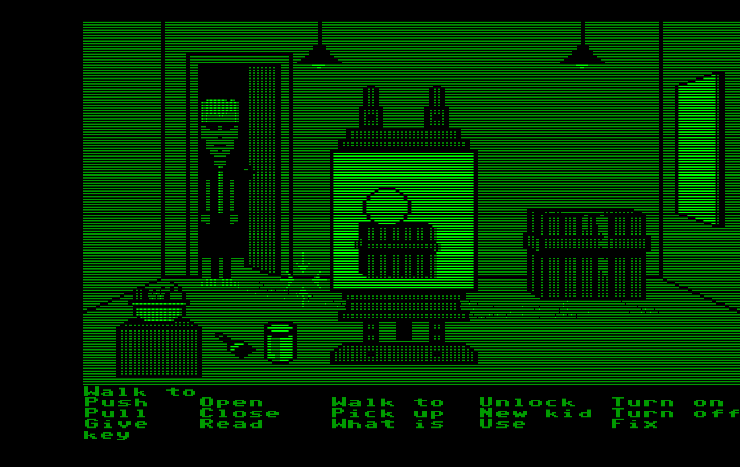 Maniac Mansion IBM PC/Compatibles Screenshot: A painting of...a meteor?