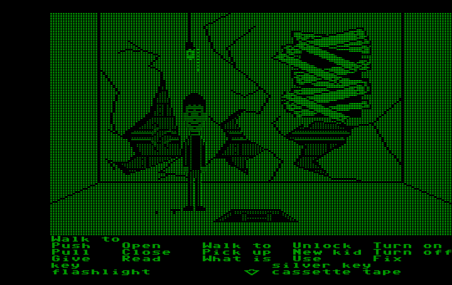 Maniac Mansion IBM PC/Compatibles Screenshot: This room is rather plain...