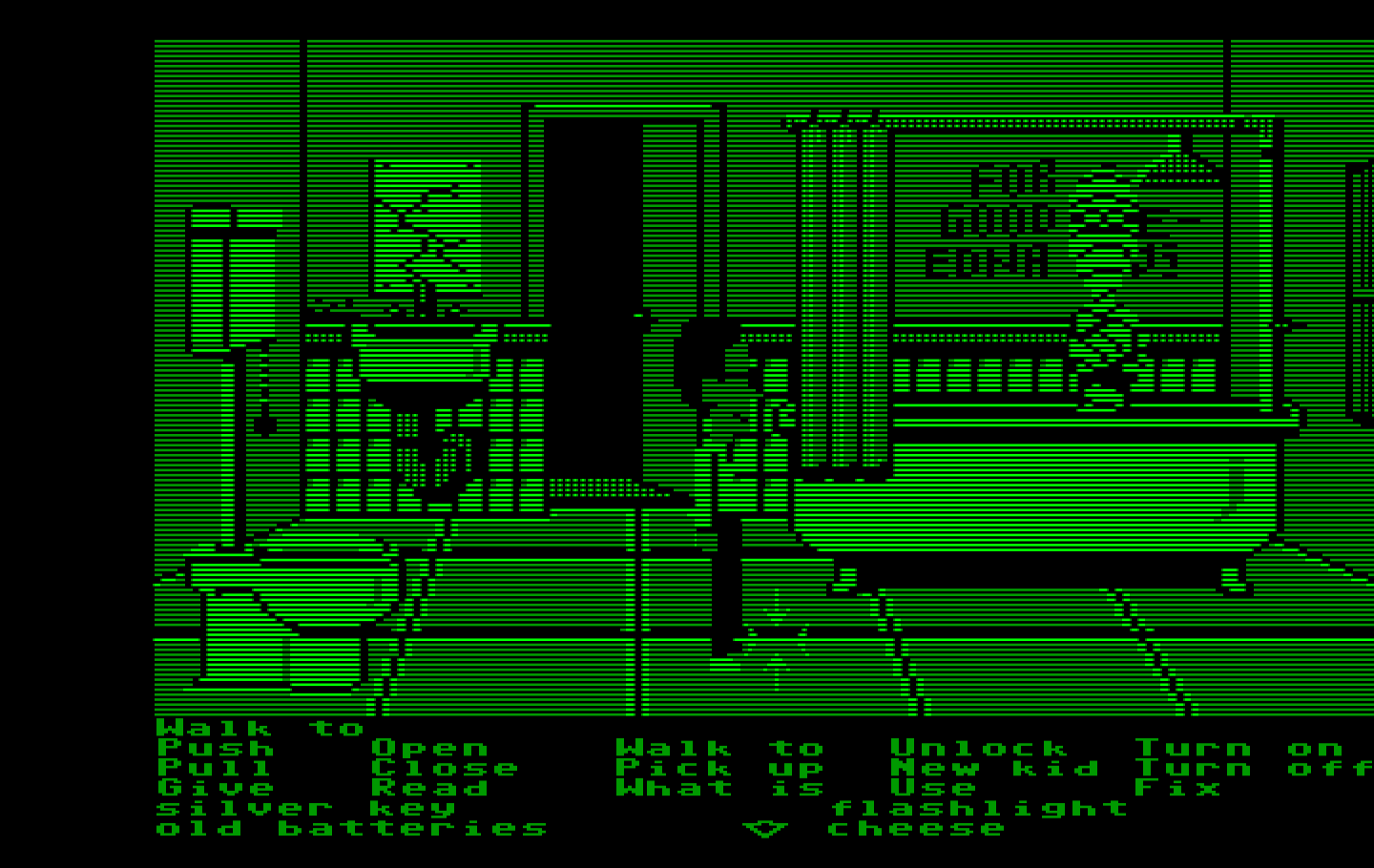 Maniac Mansion IBM PC/Compatibles Screenshot: For some reason there is a mummy in the bathroom...