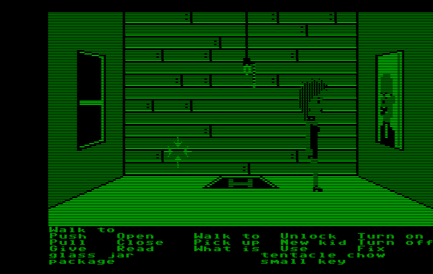 Maniac Mansion IBM PC/Compatibles Screenshot: This painting is suspicious...