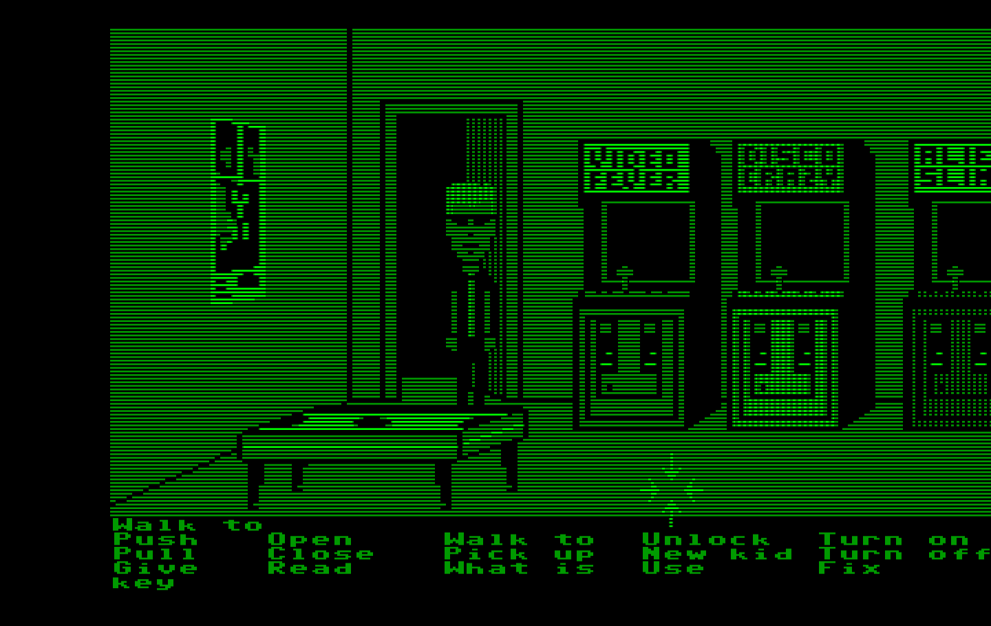 Maniac Mansion IBM PC/Compatibles Screenshot: An arcade! If only I had a quarter...