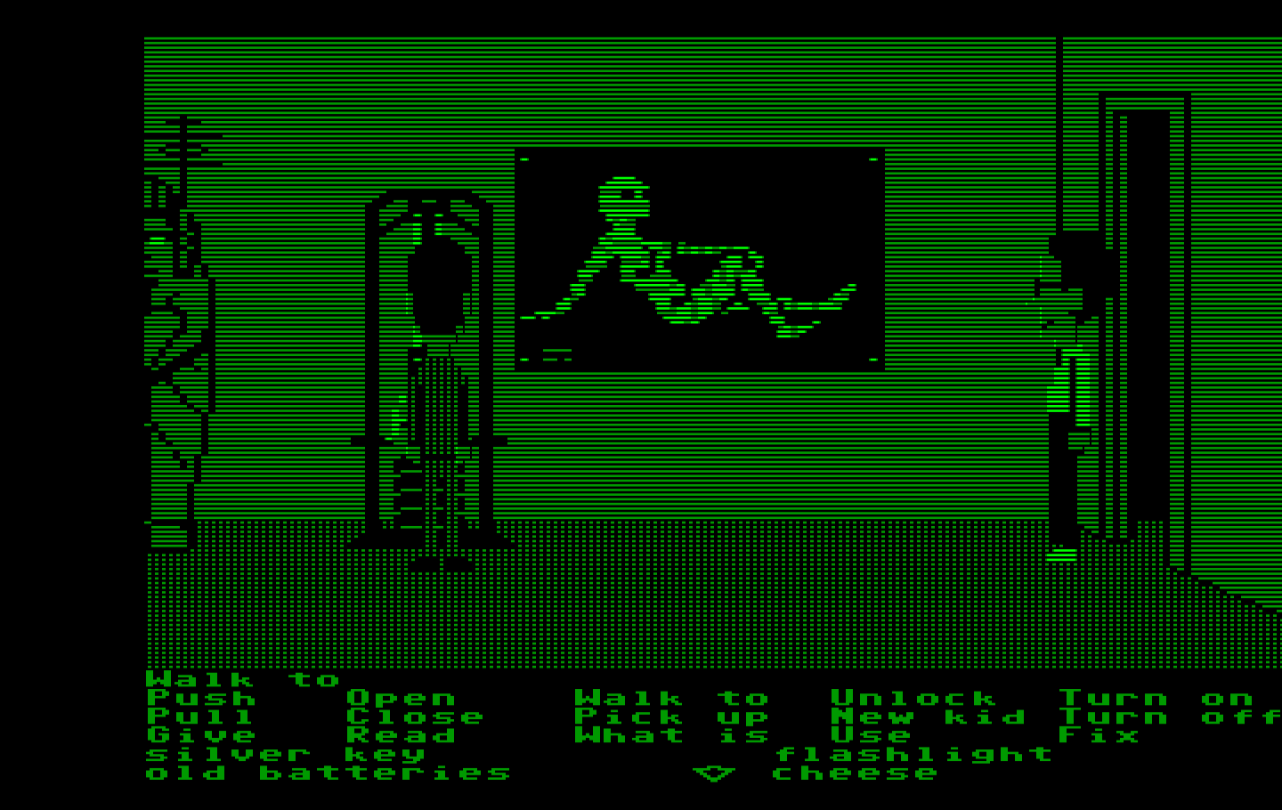 Maniac Mansion IBM PC/Compatibles Screenshot: Need to exercise?