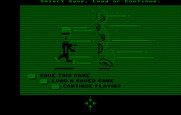 Maniac Mansion for IBM PC/Compatibles - The load/save screen.