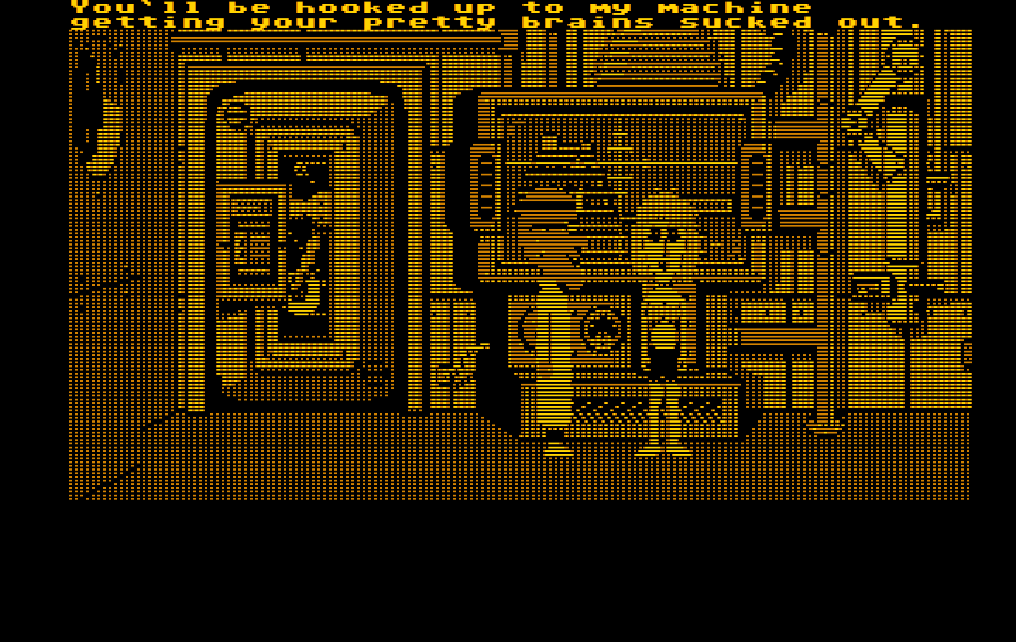 Maniac Mansion IBM PC/Compatibles Screenshot: The first cutscene...