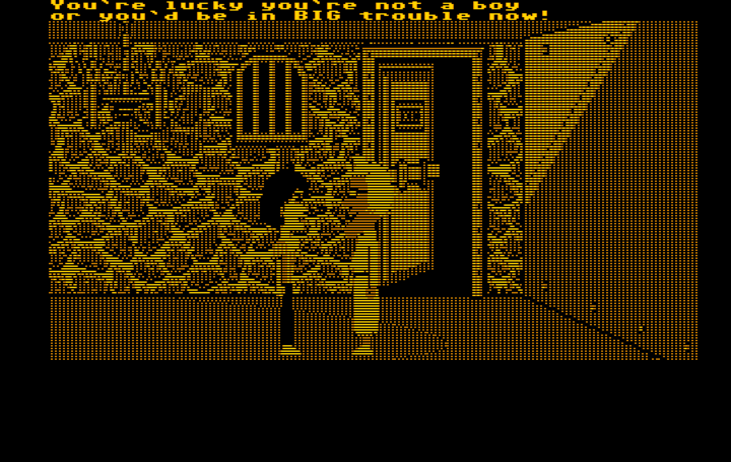 Maniac Mansion IBM PC/Compatibles Screenshot: Trapped in the dungeon!
