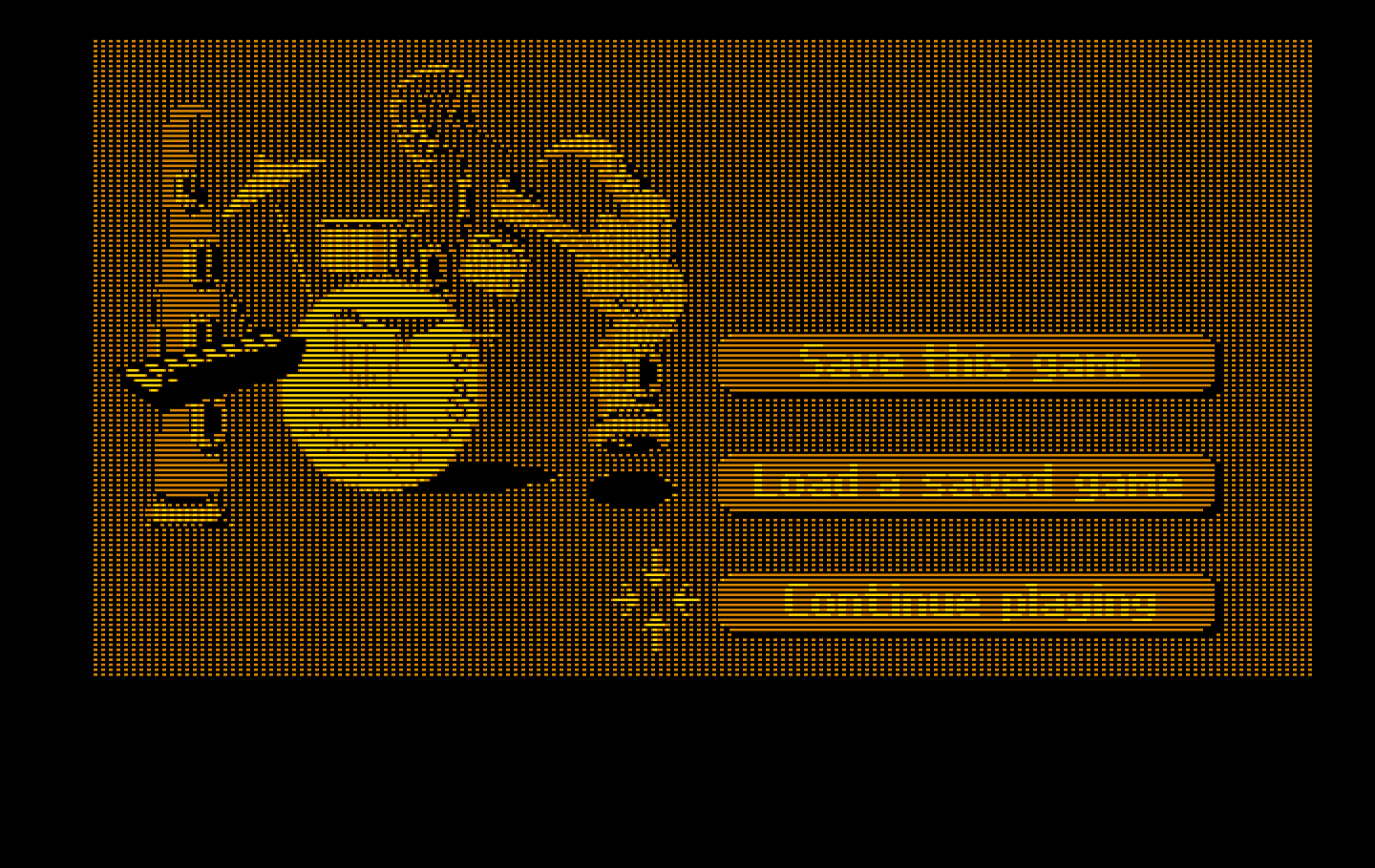 Maniac Mansion IBM PC/Compatibles Screenshot: The save/load screen.