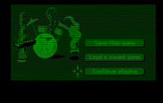 Maniac Mansion for IBM PC/Compatibles - The save/load screen.