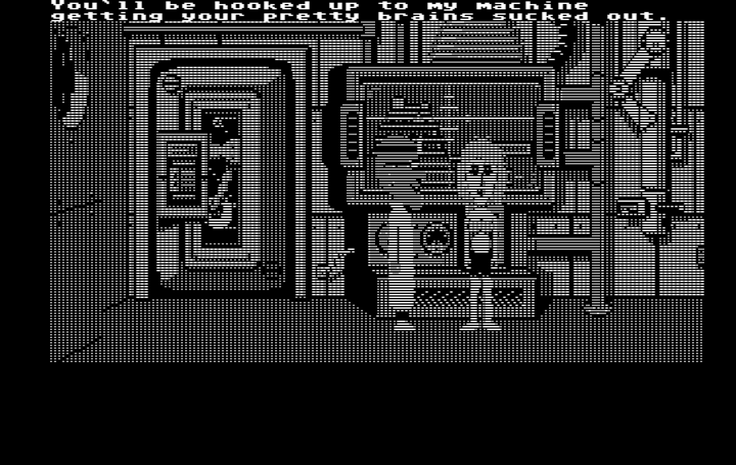 Maniac Mansion IBM PC/Compatibles Screenshot: The first cutscene...