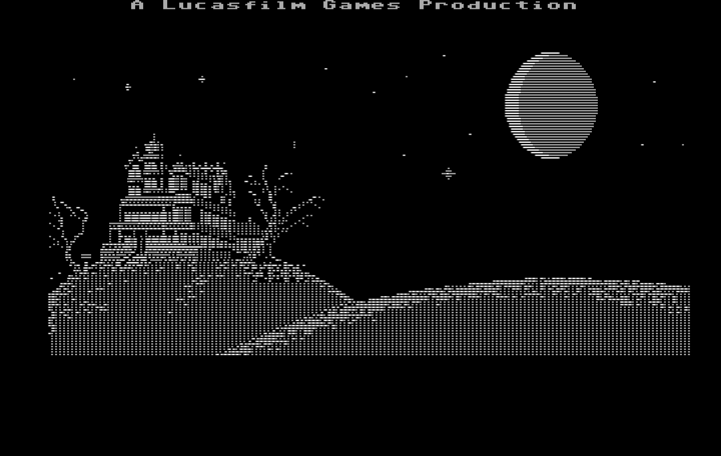 Maniac Mansion IBM PC/Compatibles Screenshot: Game introduction and credits.
