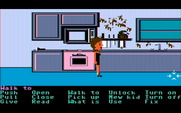 Maniac Mansion for IBM PC/Compatibles - Why is there a chainsaw in the kitchen?