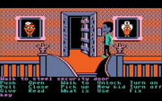 Maniac Mansion for IBM PC/Compatibles - At the top of the stairs is a giant, steel security door. I wonder why...