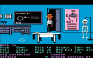 Maniac Mansion for IBM PC/Compatibles - Bernard explores a science lab.