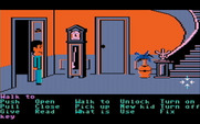 Maniac Mansion for IBM PC/Compatibles - Entering the house.