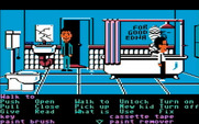 Maniac Mansion for IBM PC/Compatibles - In the rather sketchy bathroom.
