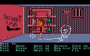 Maniac Mansion for IBM PC/Compatibles - Ah hah! The seckrit lab! Now, how can I open that door?