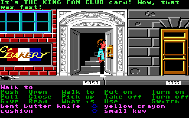 Zak McKracken and the Alien Mindbenders IBM PC/Compatibles Screenshot: Meanwhile, Zak checks his mail...