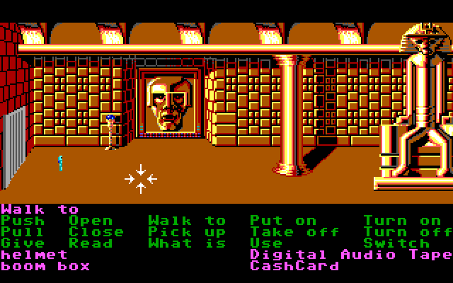 Zak McKracken and the Alien Mindbenders IBM PC/Compatibles Screenshot: The great chamber...