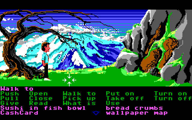 Zak McKracken and the Alien Mindbenders IBM PC/Compatibles Screenshot: Hey, wait, is that a two headed squirrel?!