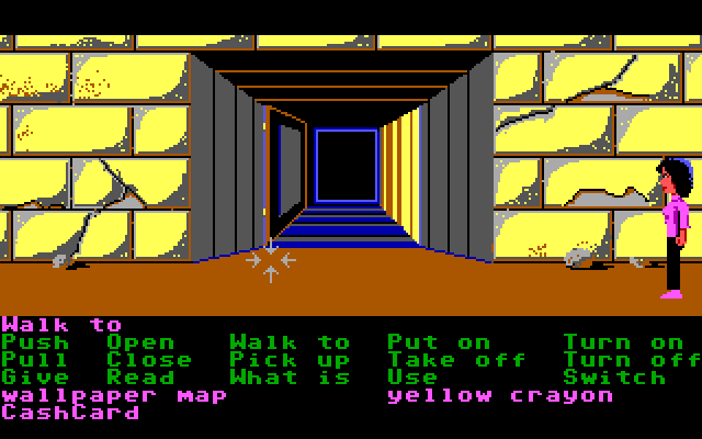 Zak McKracken and the Alien Mindbenders IBM PC/Compatibles Screenshot: Pyramid entrance.