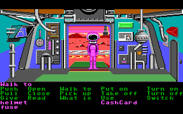 Zak McKracken and the Alien Mindbenders IBM PC/Compatibles Screenshot: Meanwhile, on Mars...