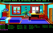 Zak McKracken and the Alien Mindbenders for IBM PC/Compatibles - The game begins in Zak's bedroom.