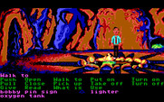 Zak McKracken and the Alien Mindbenders for IBM PC/Compatibles - Exploring a cave...