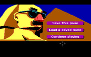 Zak McKracken and the Alien Mindbenders for IBM PC/Compatibles - The load/save screen.
