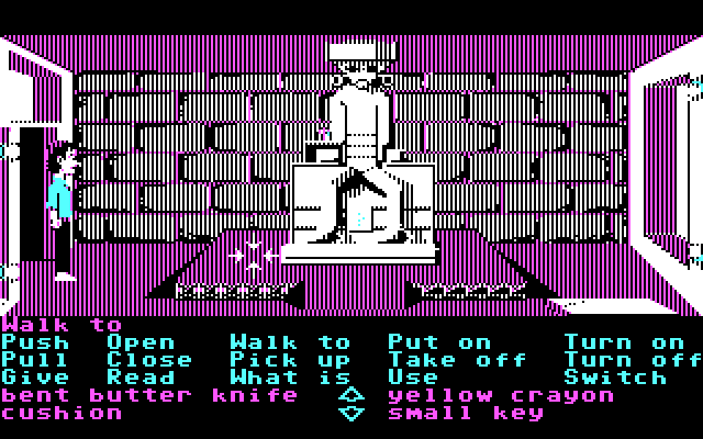 Zak McKracken and the Alien Mindbenders IBM PC/Compatibles Screenshot: Hmm, what did I find inside that pyramid?